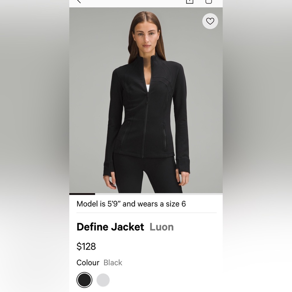 Lululemon Define Jacket Luon Black